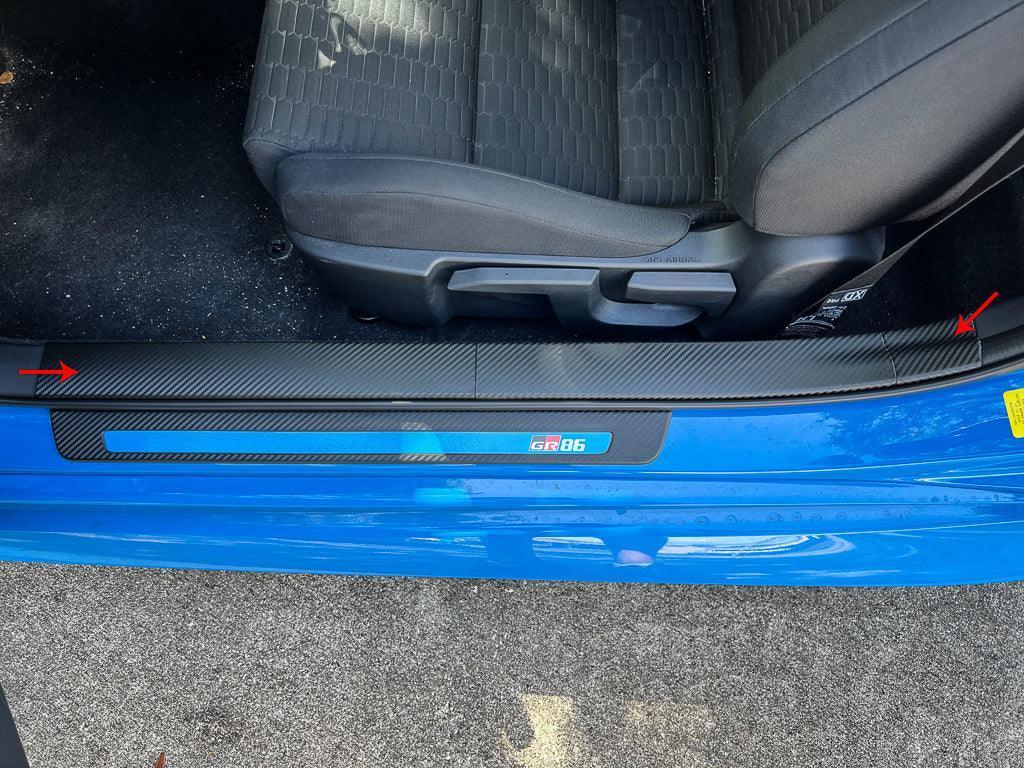 3D Carbon Door Sill Overlay Part 2 (Upper) - 2022+ BRZ / GR86 StickerFab