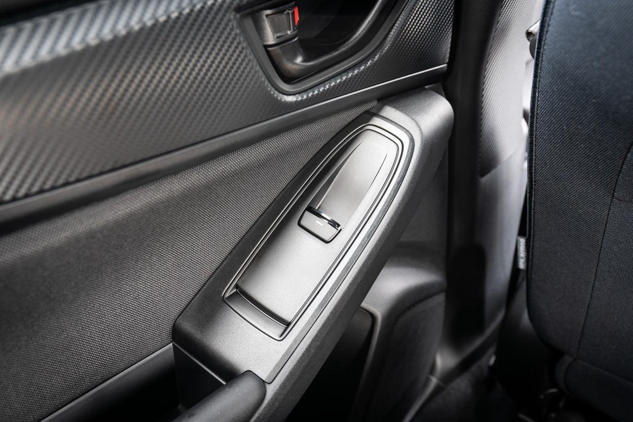 3D Carbon Door Switch Panel Overlays (Front / Rear) - 2022+ Subaru WRX StickerFab