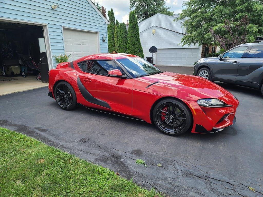 3D Carbon Door Trim Overlay / Garnish / Protector - 2020+ Supra StickerFab