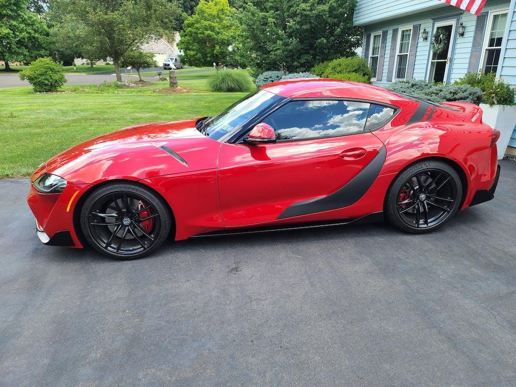 3D Carbon Door Trim Overlay / Garnish / Protector - 2020+ Supra StickerFab