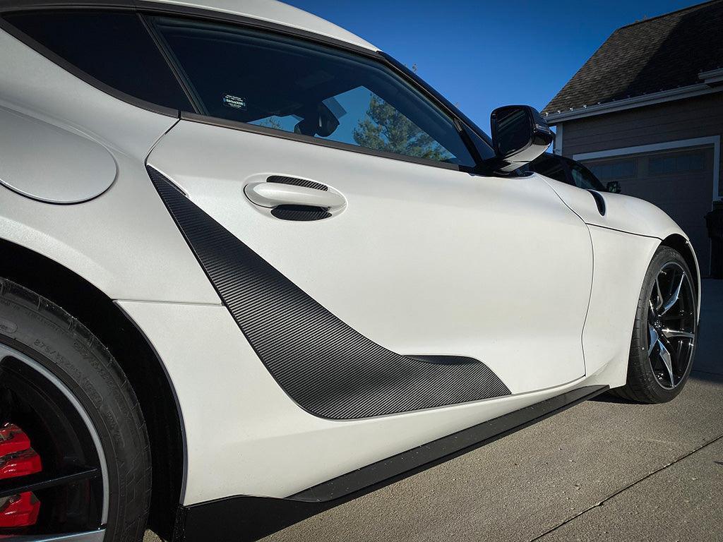 3D Carbon Door Trim Overlay / Garnish / Protector - 2020+ Supra StickerFab