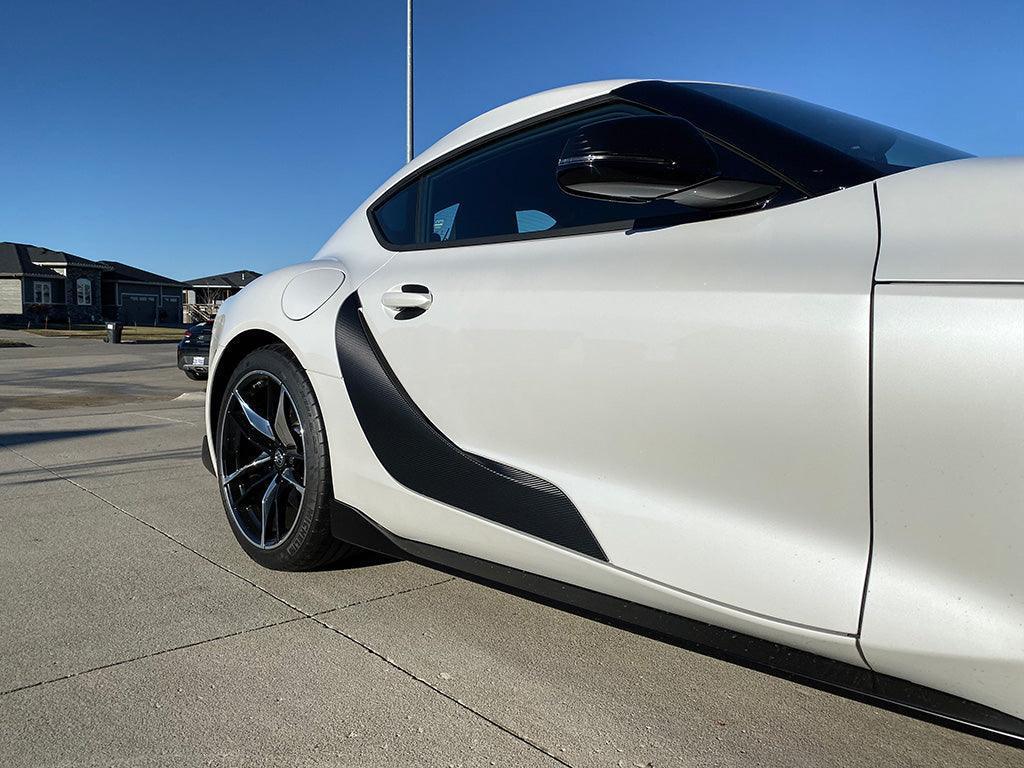 3D Carbon Door Trim Overlay / Garnish / Protector - 2020+ Supra StickerFab