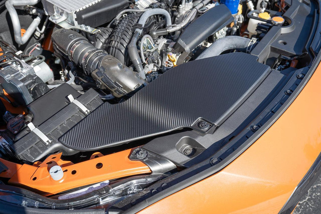 3D Carbon Engine Intake Duct Cover Overlay - 2022+ Subaru WRX StickerFab