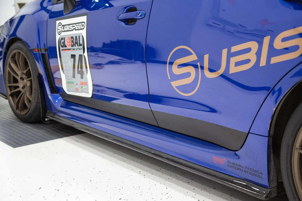 3D Carbon Exterior Lower Door Protection Kit - 2015-2021 WRX / STI StickerFab