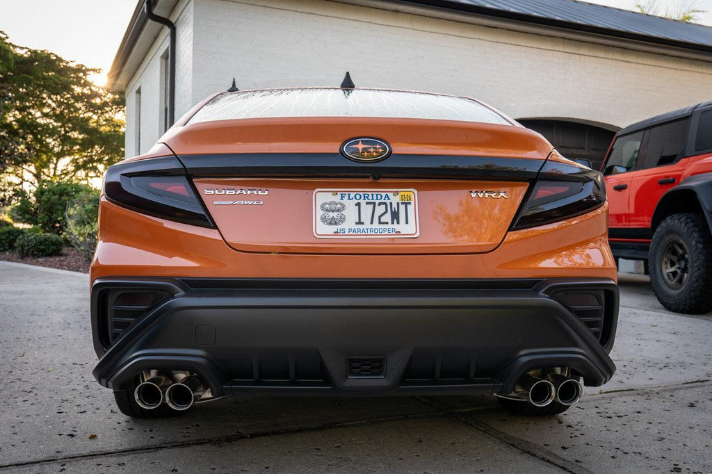 3D Carbon F1 Rear Fog Trim Overlay - 2022+ Subaru WRX StickerFab