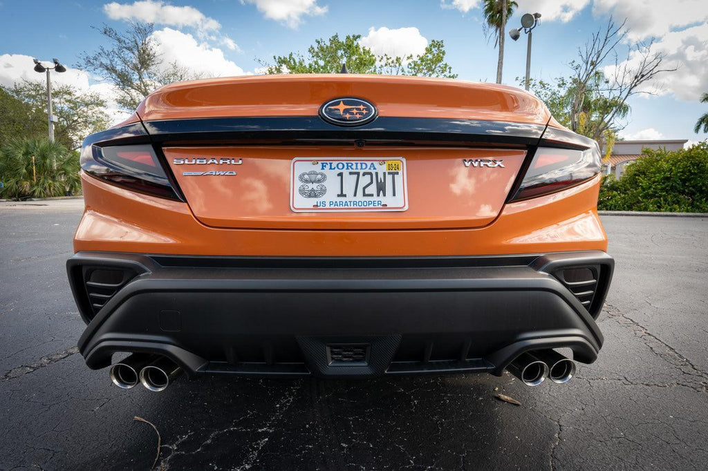3D Carbon F1 Rear Fog Trim Overlay - 2022+ Subaru WRX StickerFab