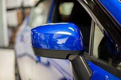 3D Carbon Fiber Lower Mirror Overlays (Pair) - 2015-2021 WRX / STI / 2015-2017 Crosstrek / 2015-2016 Impreza StickerFab