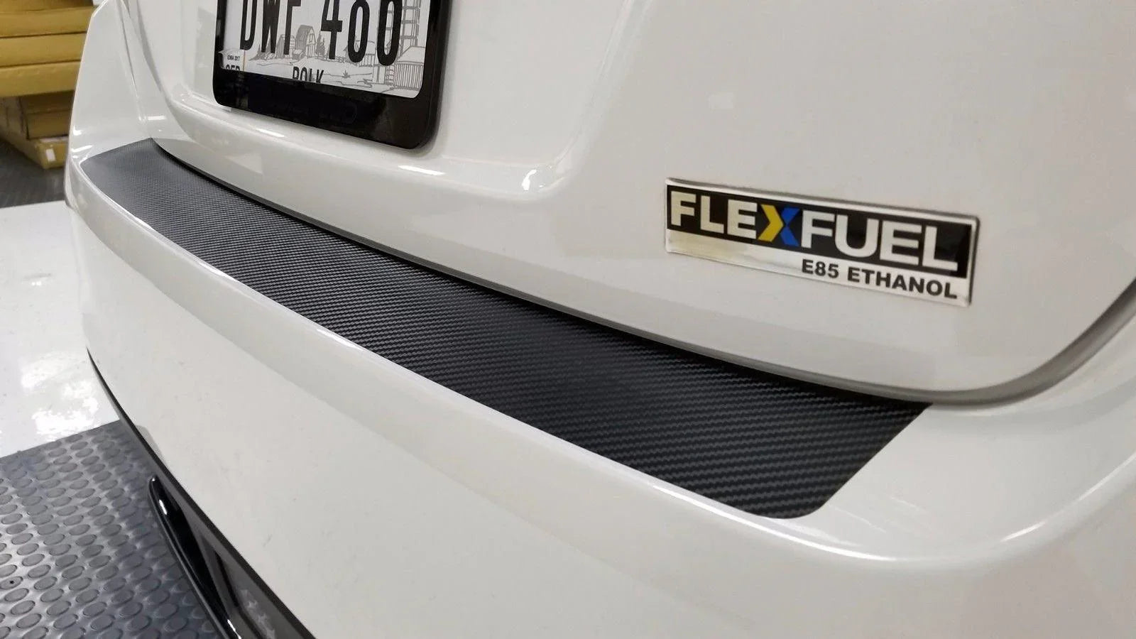 3D Carbon Fiber Rear Bumper Overlay - 2015-2020 WRX / STI StickerFab