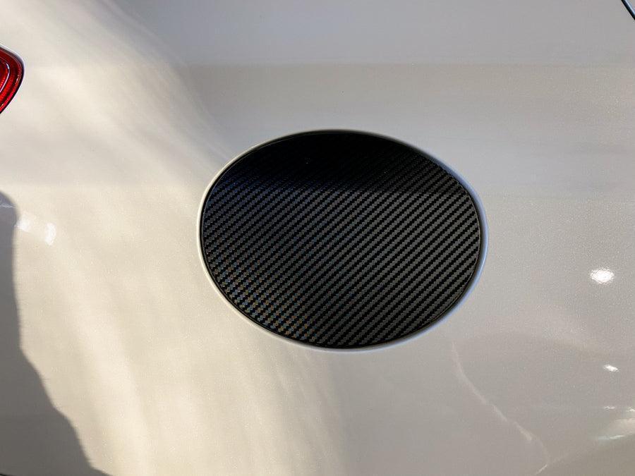 3D Carbon Fuel Door Cover - 2015-2020 WRX / STI StickerFab