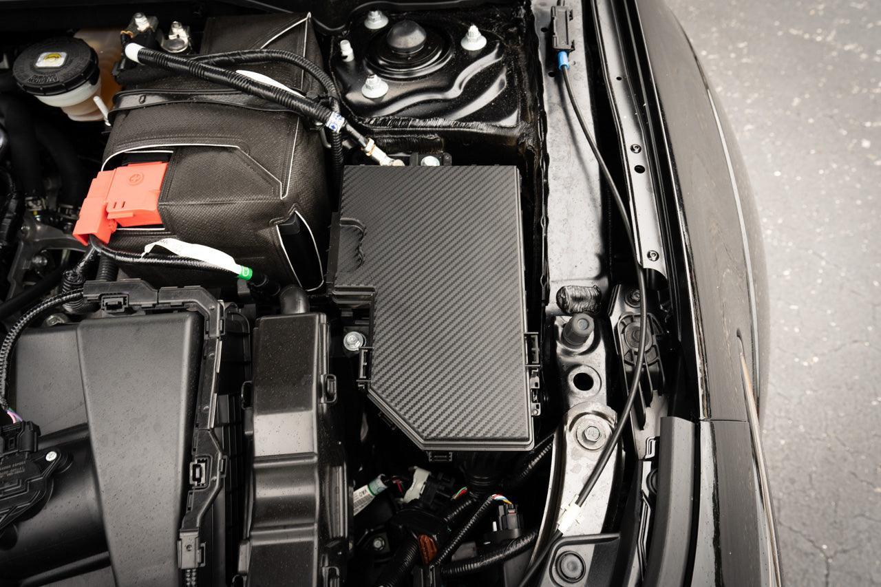3D Carbon Fuse Box Cover Overlay - 2023+ Integra / 2022+ Civic StickerFab