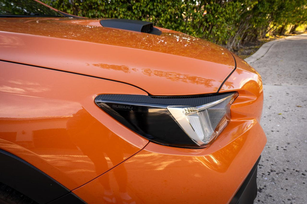 3D Carbon Headlight Eyebrows - 2022+ Subaru WRX StickerFab