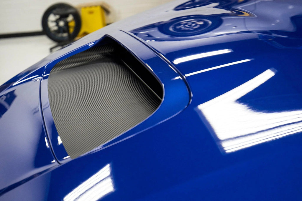 3D Carbon Hood Scoop Overlay - 2015-2021 Subaru WRX / STI StickerFab