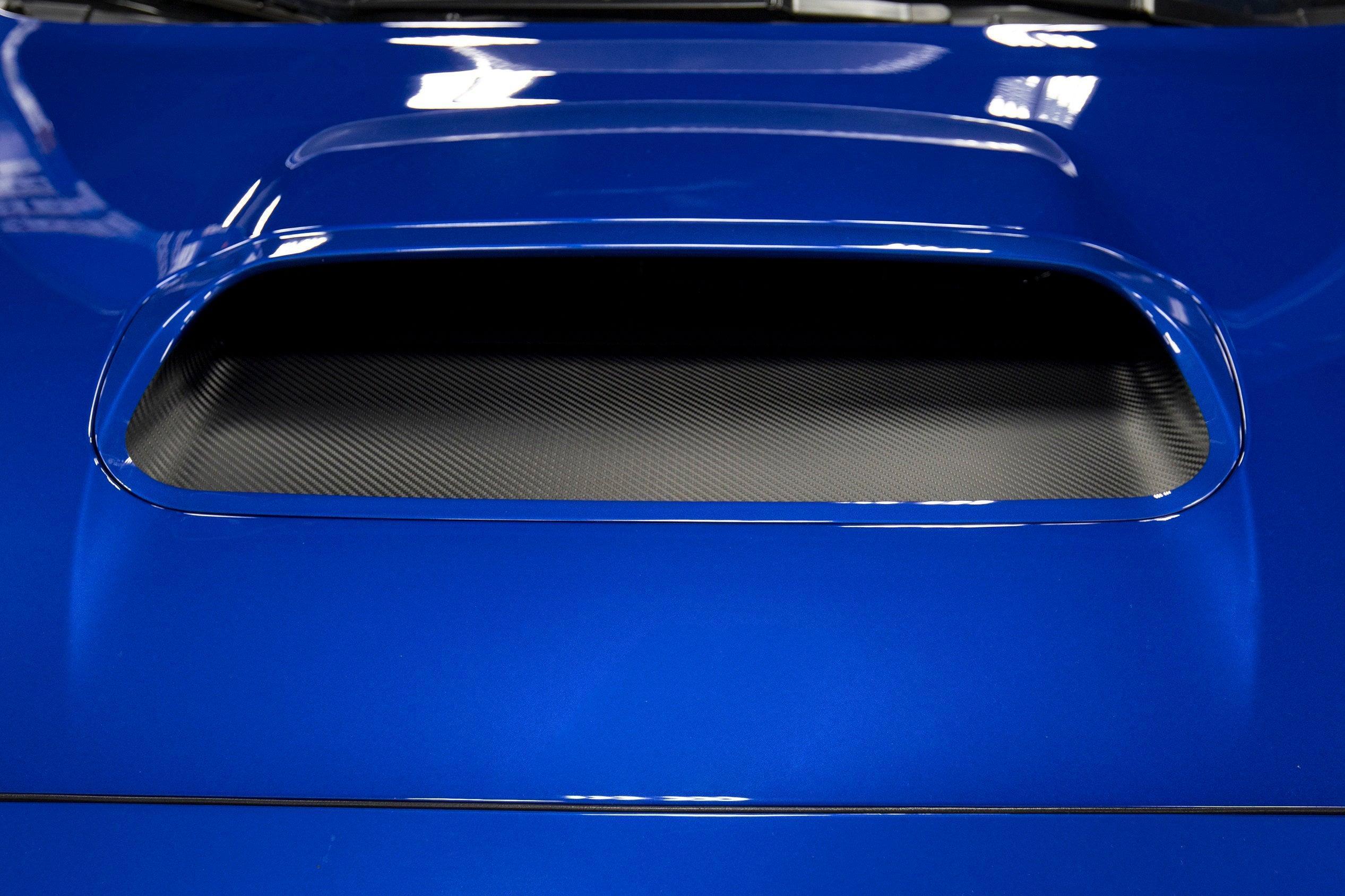 3D Carbon Hood Scoop Overlay - 2015-2021 Subaru WRX / STI StickerFab