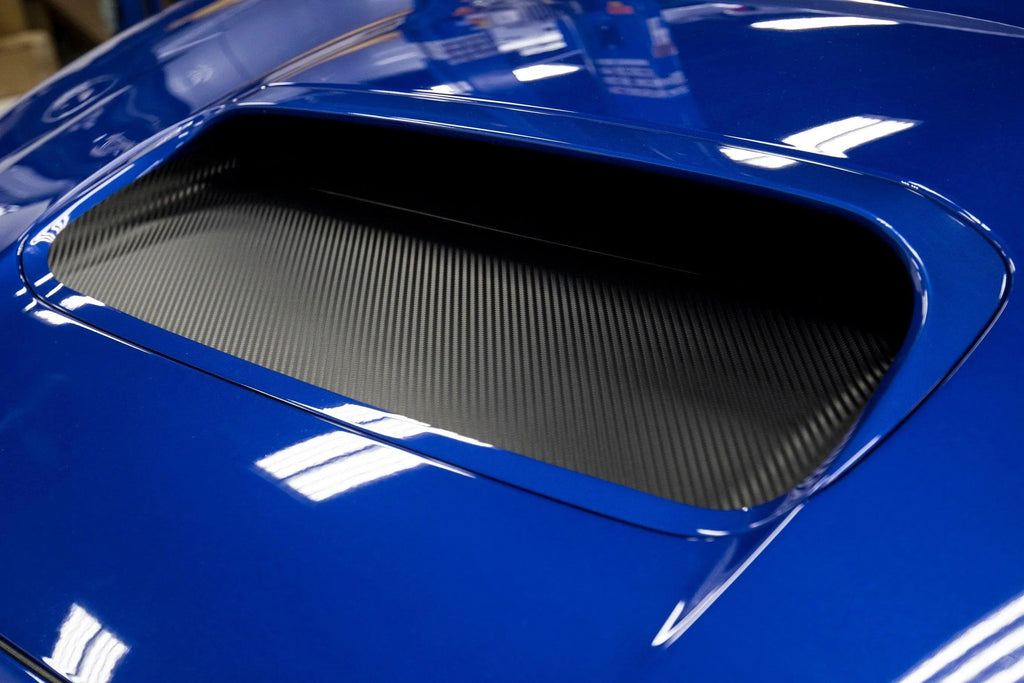 3D Carbon Hood Scoop Overlay - 2015-2021 Subaru WRX / STI StickerFab