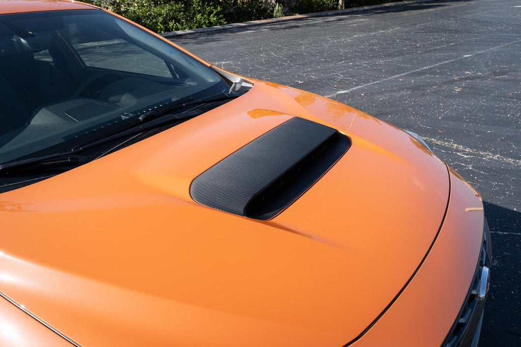 3D Carbon Hood Scoop Overlay - 2022+ Subaru WRX StickerFab
