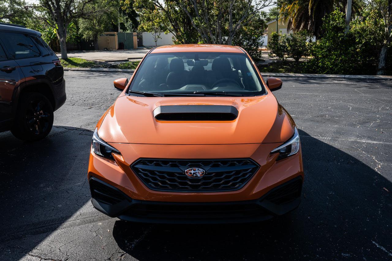3D Carbon Hood Scoop Overlay - 2022+ Subaru WRX StickerFab