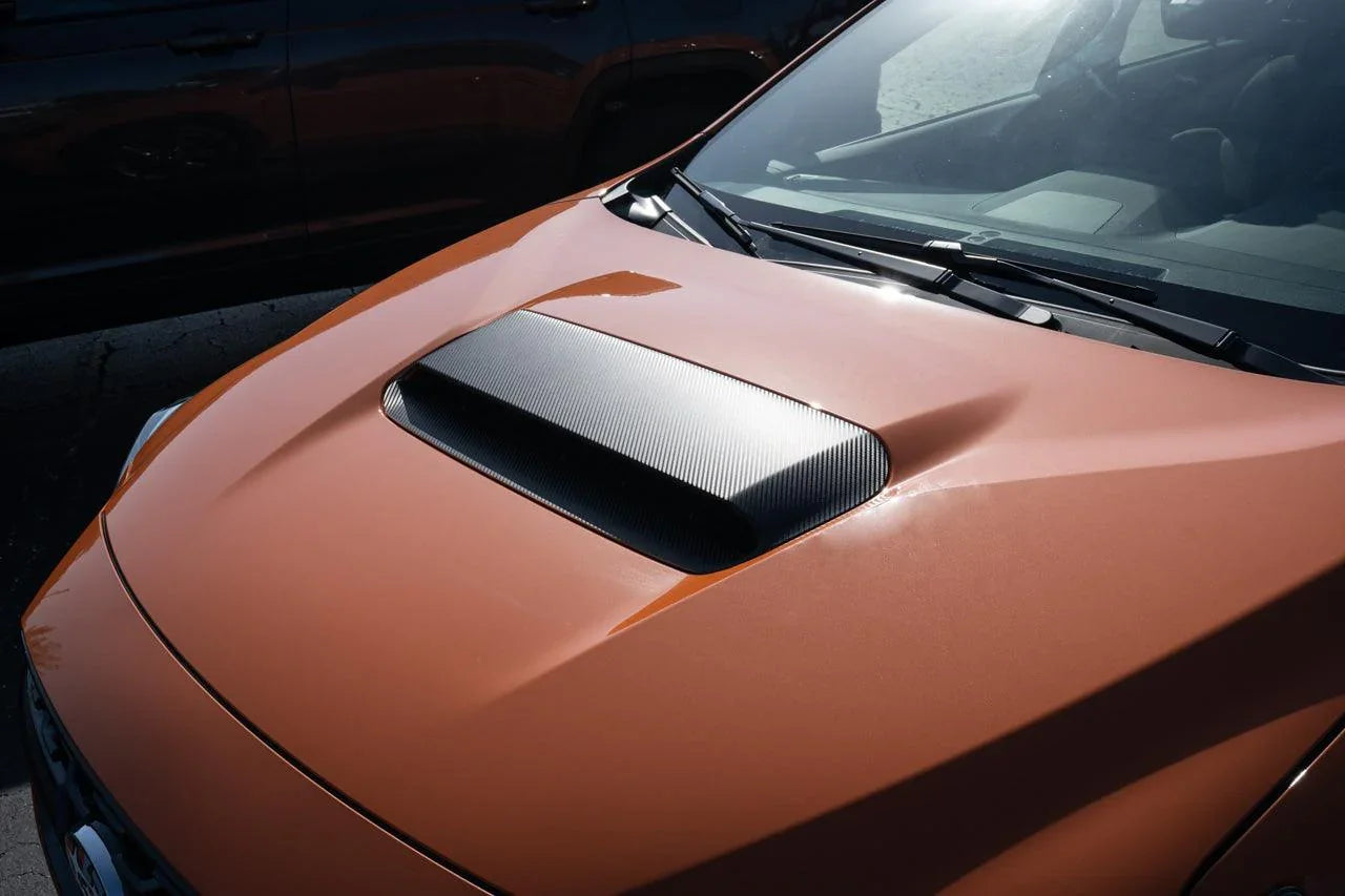 3D Carbon Hood Scoop Overlay - 2022+ Subaru WRX StickerFab