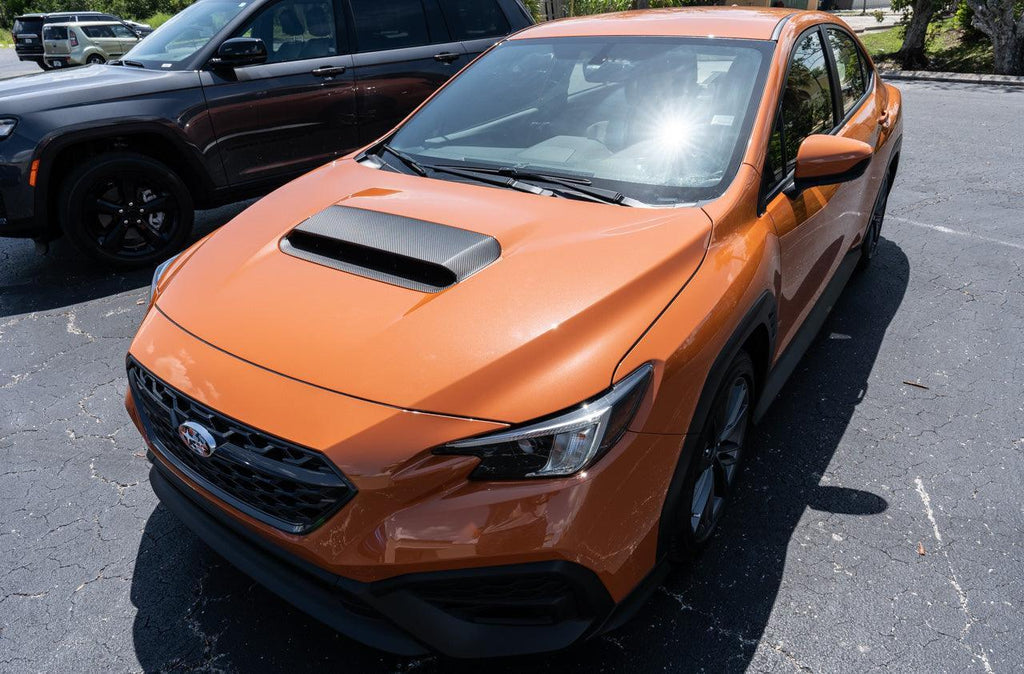3D Carbon Hood Scoop Overlay - 2022+ Subaru WRX StickerFab