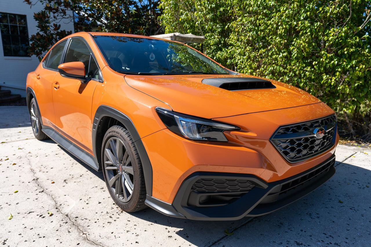 3D Carbon Hood Scoop Overlay - 2022+ Subaru WRX StickerFab