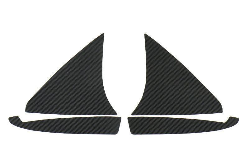 3D Carbon Inner Door Window Triangle Trim Overlays - 2020+ Supra StickerFab