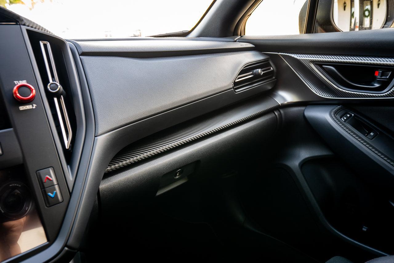 3D Carbon Interior Dash Trim Overlays - 2022+ Subaru WRX StickerFab