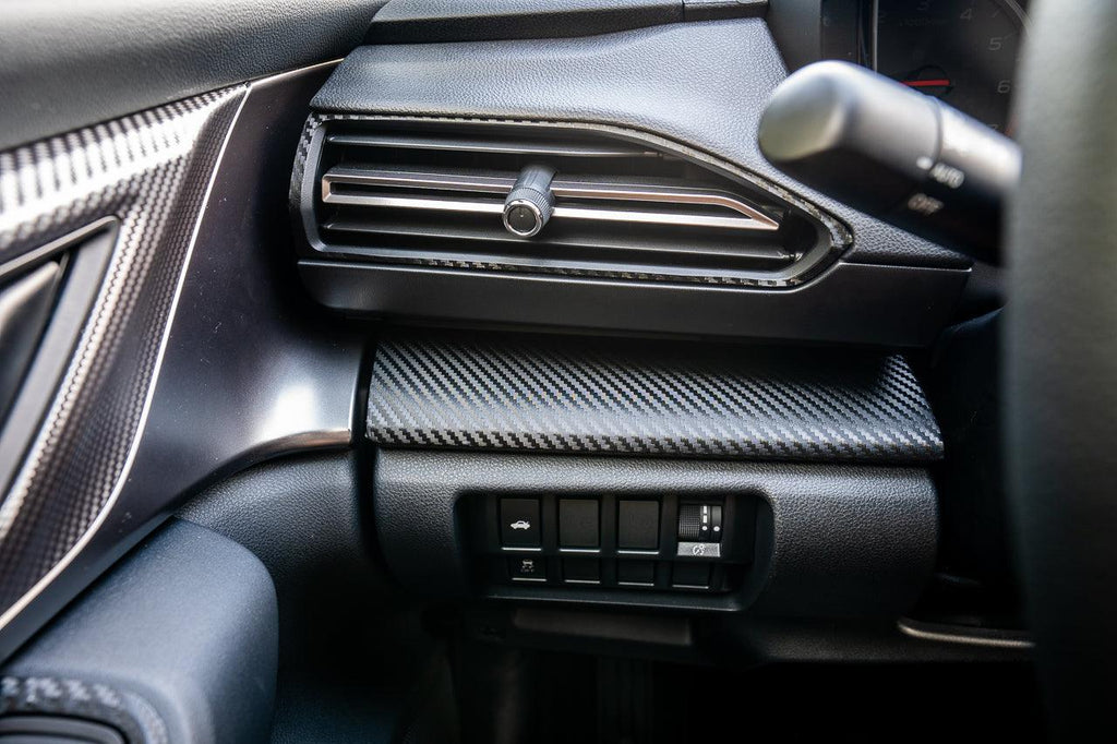 3D Carbon Interior Dash Trim Overlays - 2022+ Subaru WRX StickerFab
