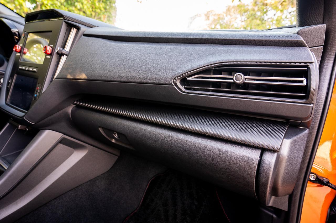 3D Carbon Interior Dash Trim Overlays - 2022+ Subaru WRX StickerFab