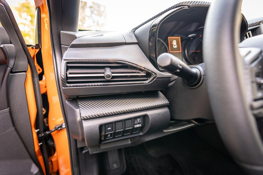 3D Carbon Interior Dash Trim Overlays - 2022+ Subaru WRX StickerFab