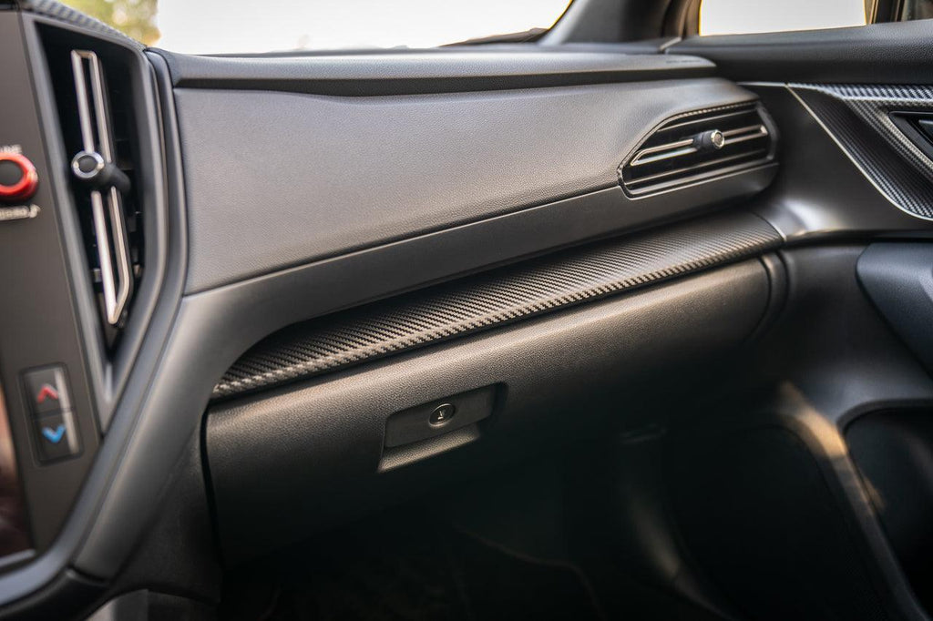 3D Carbon Interior Dash Trim Overlays - 2022+ Subaru WRX StickerFab