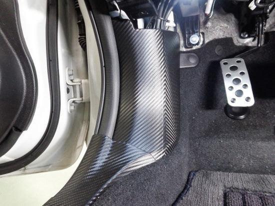 3D Carbon Interior Kick Panel Protection Kit - 2015-2021 WRX & STI StickerFab