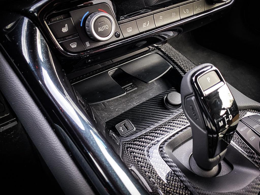 3D Carbon Phone Charger / USB / Cigarette Lighter Tray Overlay - 2020+ Supra StickerFab