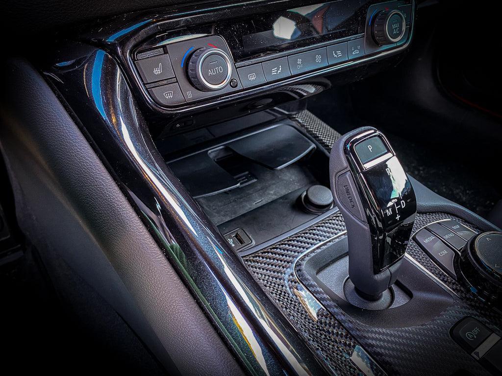 3D Carbon Phone Charger / USB / Cigarette Lighter Tray Overlay - 2020+ Supra StickerFab