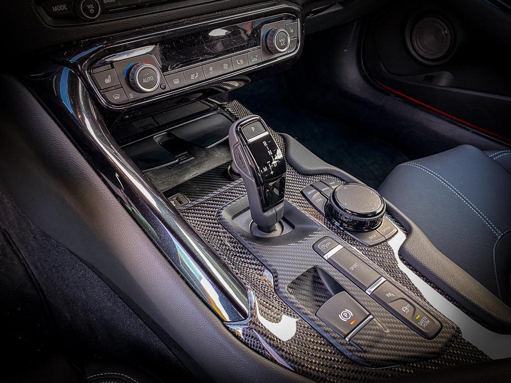 3D Carbon Phone Charger / USB / Cigarette Lighter Tray Overlay - 2020+ Supra StickerFab