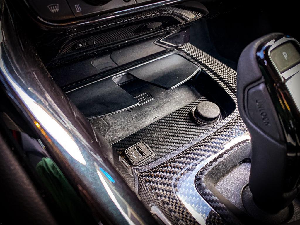 3D Carbon Phone Charger / USB / Cigarette Lighter Tray Overlay - 2020+ Supra StickerFab