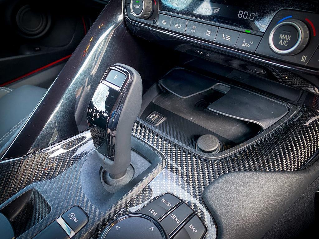 3D Carbon Phone Charger / USB / Cigarette Lighter Tray Overlay - 2020+ Supra StickerFab