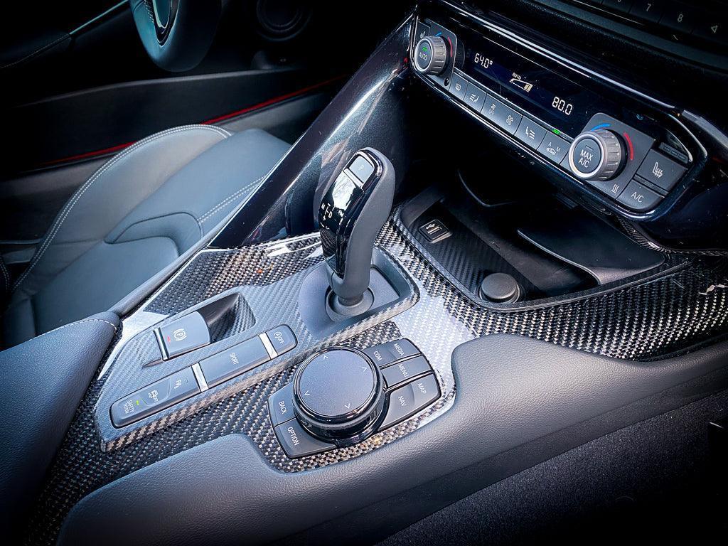 3D Carbon Phone Charger / USB / Cigarette Lighter Tray Overlay - 2020+ Supra StickerFab