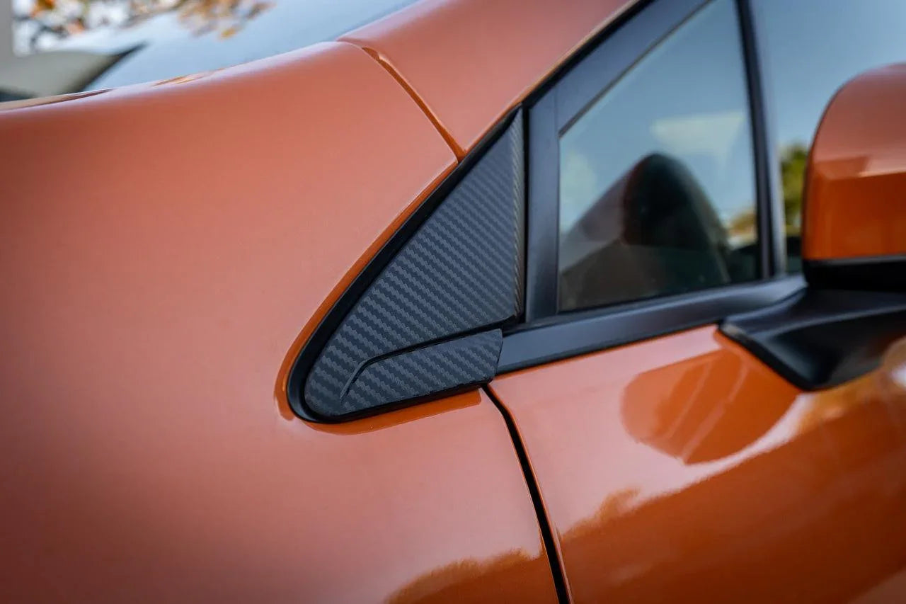 3D Carbon Quarter Window Trim Overlay - 2022+ Subaru WRX StickerFab