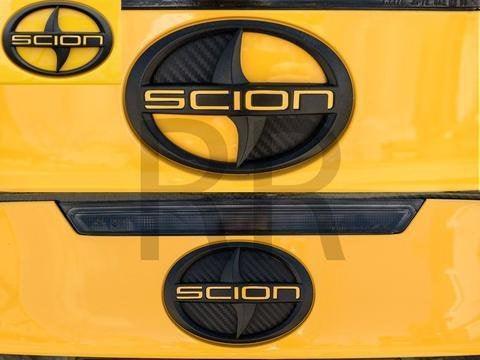 3D Carbon Rear Emblem Inlays Scion TC 2011 2012 2013 2014 2015 2016 StickerFab