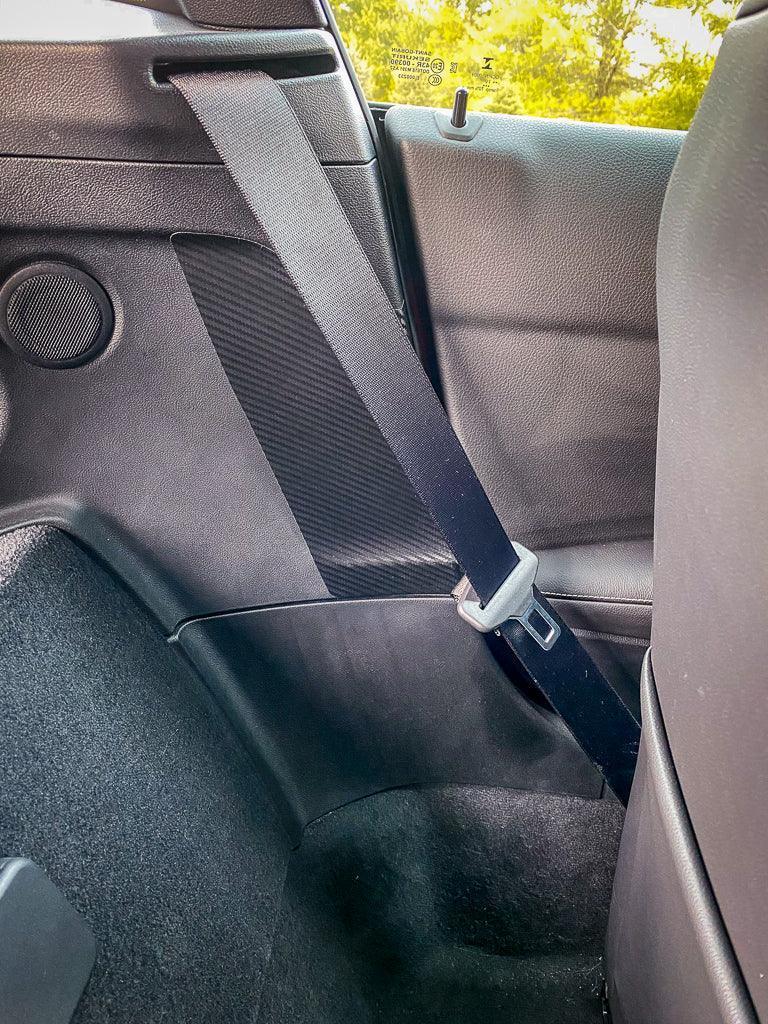 3D Carbon Seatbelt Buckle Panel Scuff Guard - 2020+ Supra StickerFab