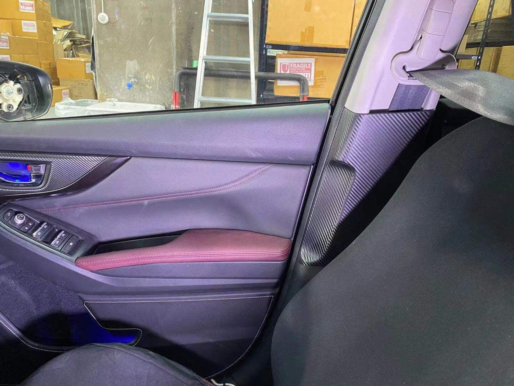 3D Carbon Seatbelt / Pillar Panel Protection Kit (Scuff Guard) - 2020 Levorg (JDM) StickerFab