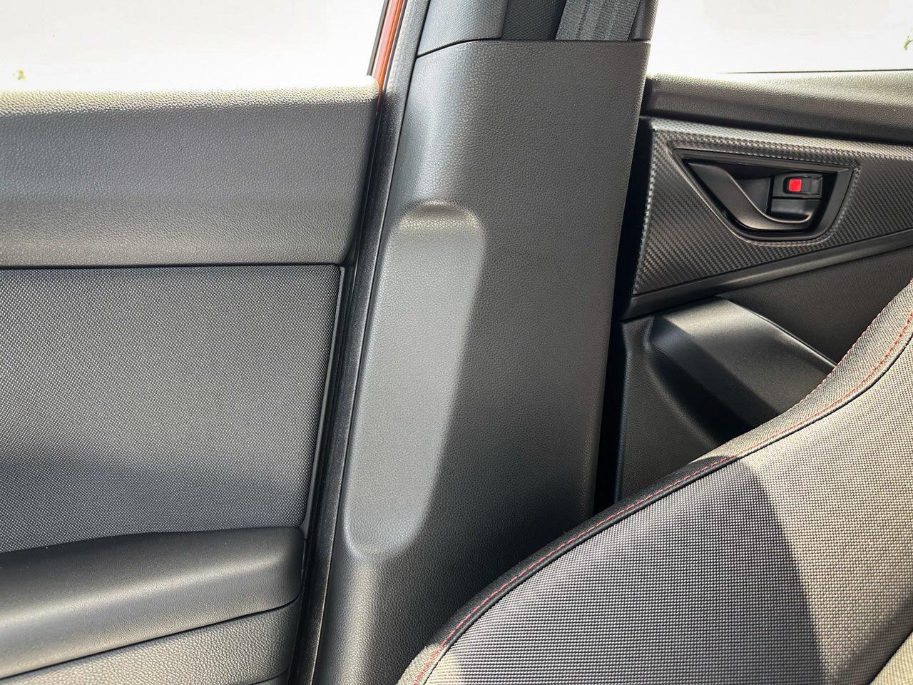 3D Carbon Seatbelt / Pillar Panel Protection Kit (Scuff Guard) - 2022+ WRX StickerFab