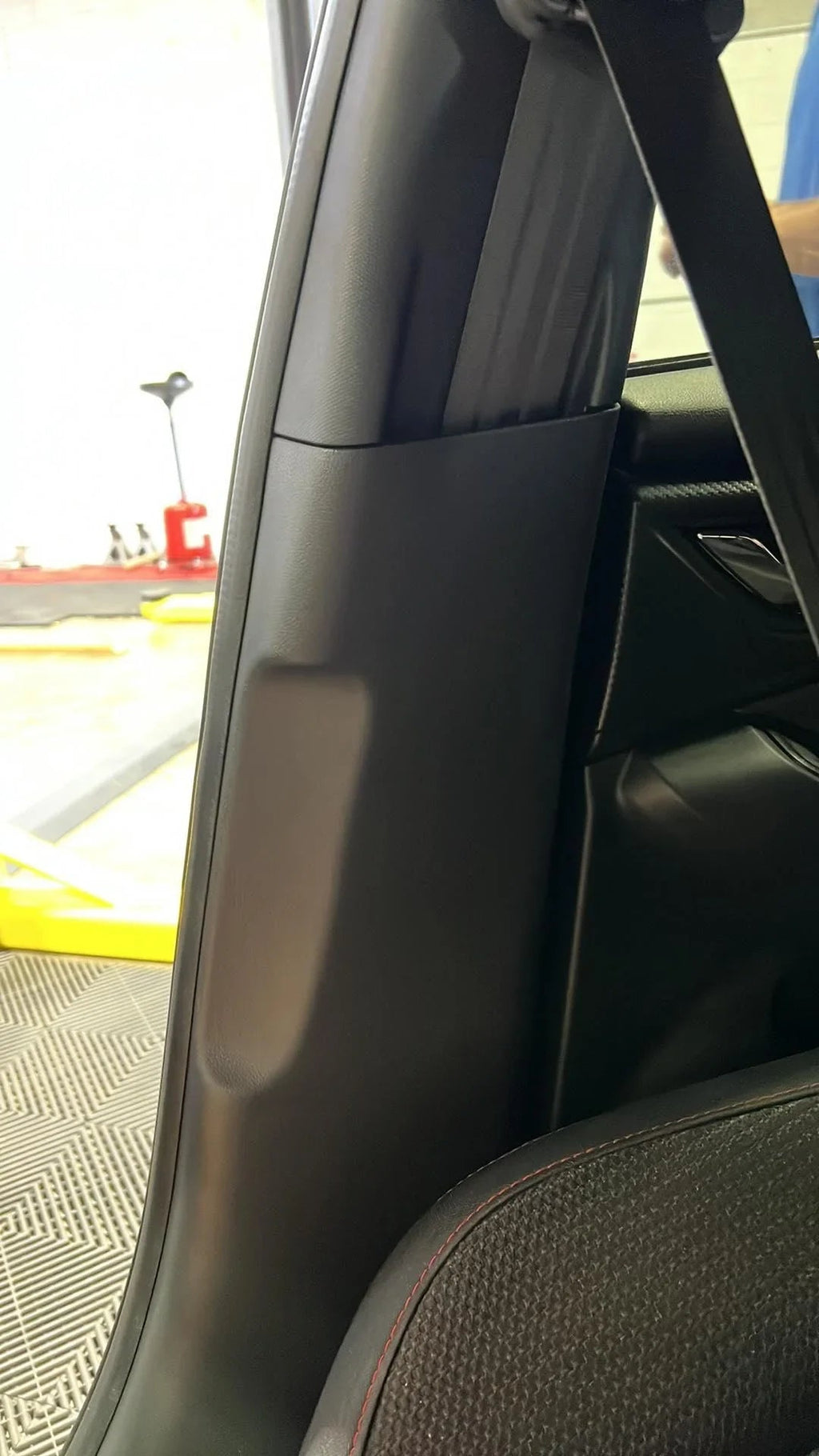 3D Carbon Seatbelt / Pillar Panel Protection Kit (Scuff Guard) - 2022+ WRX StickerFab
