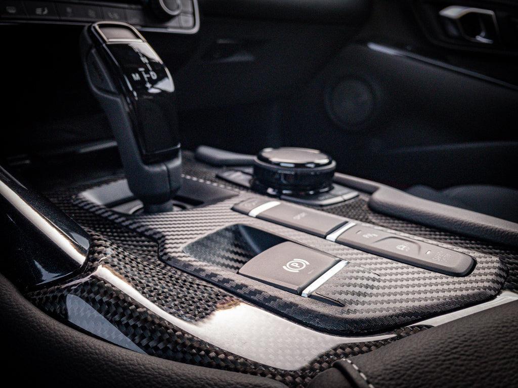 3D Carbon Shifter Trim Panel Overlay - 2020+ Supra StickerFab