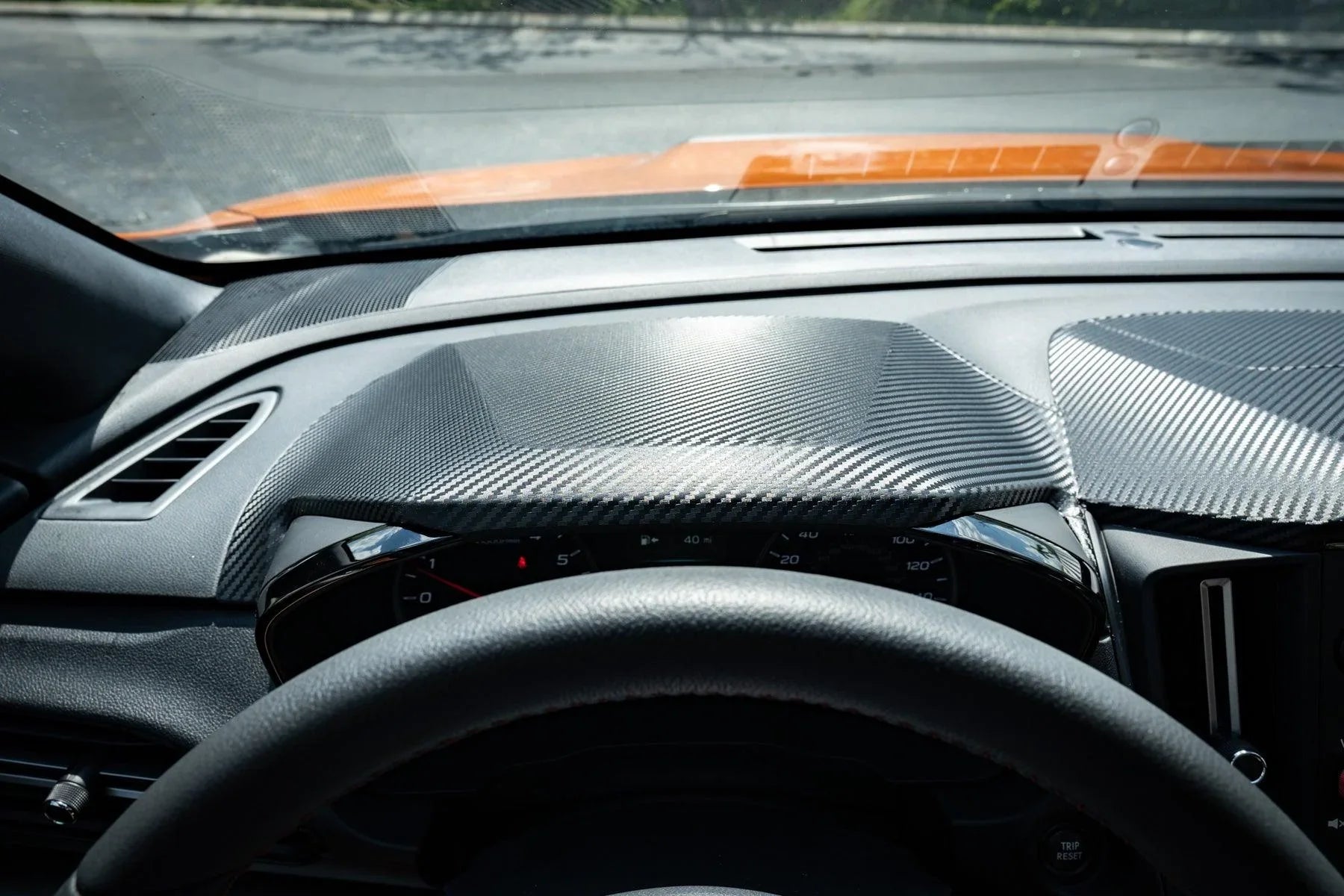 3D Carbon Speedometer Cluster Overlay - 2022+ Subaru WRX StickerFab