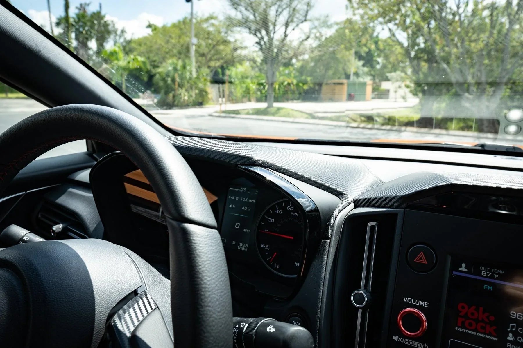 3D Carbon Speedometer Cluster Overlay - 2022+ Subaru WRX StickerFab