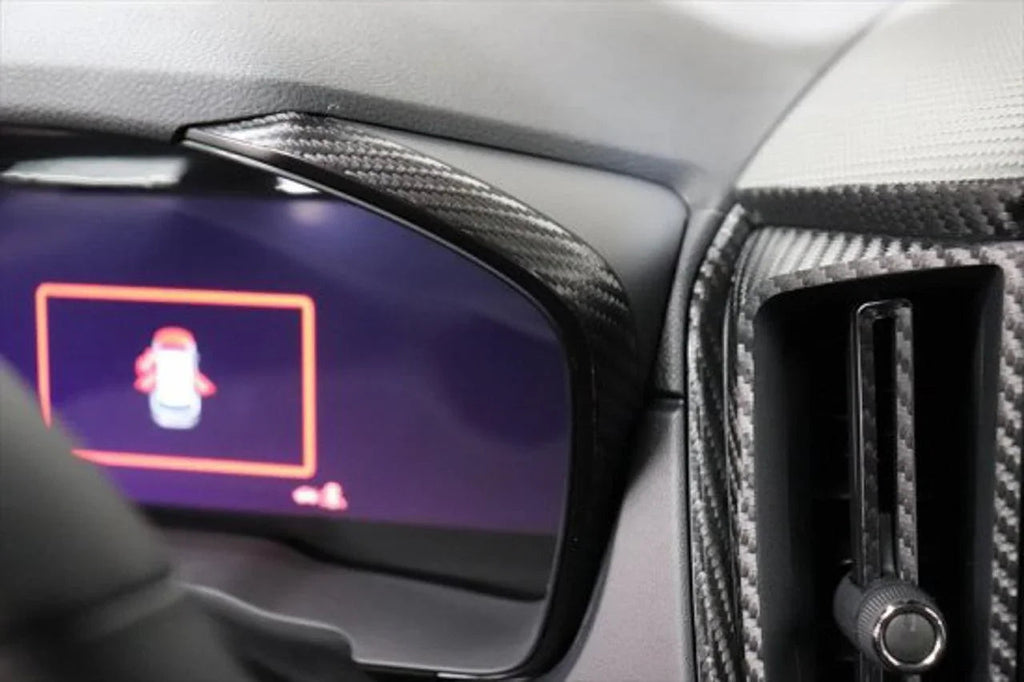 3D Carbon Speedometer Outer Trim Overlays (Front) - 2022+ WRX StickerFab