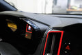 3D Carbon Speedometer Outer Trim Overlays (Rear) - 2022+ WRX StickerFab