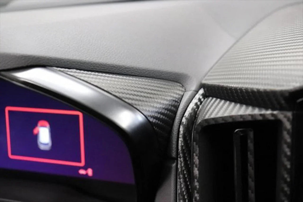 3D Carbon Speedometer Outer Trim Overlays (Rear) - 2022+ WRX StickerFab