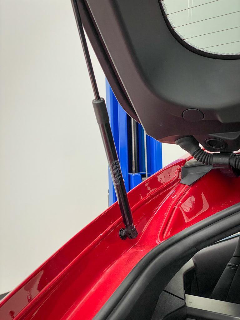 3D Carbon Trunk Hatch Strut Overlays - 2020+ Supra StickerFab