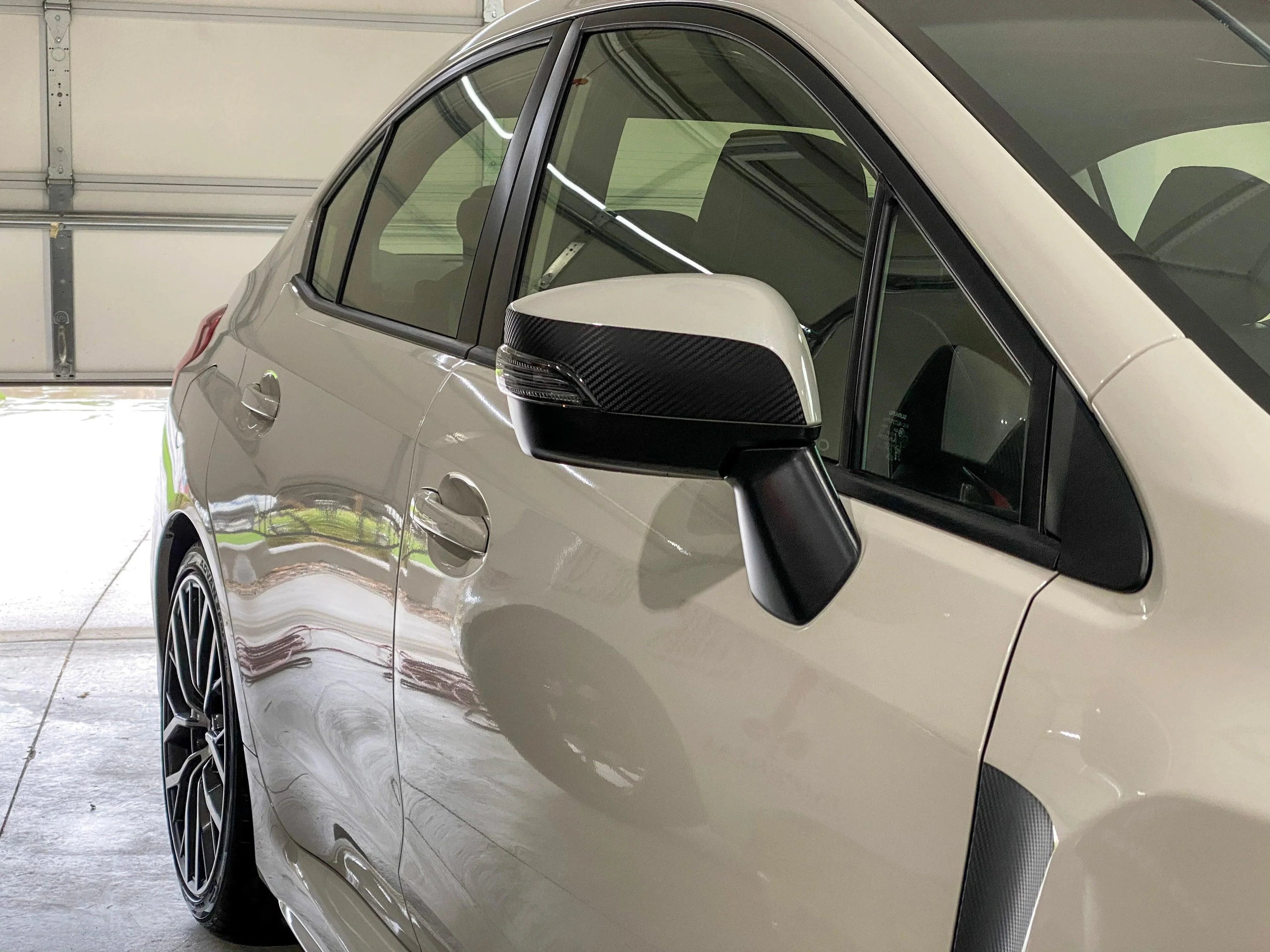 3D Carbon Turn Signal Mirror Cover Protector - 15+ WRX / STI StickerFab